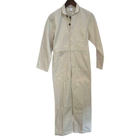 Caron Callahan NWT Fincher Small Ivory Cream Jumpsuit Utility Cotton Flightsuit - Picture 2 of 13